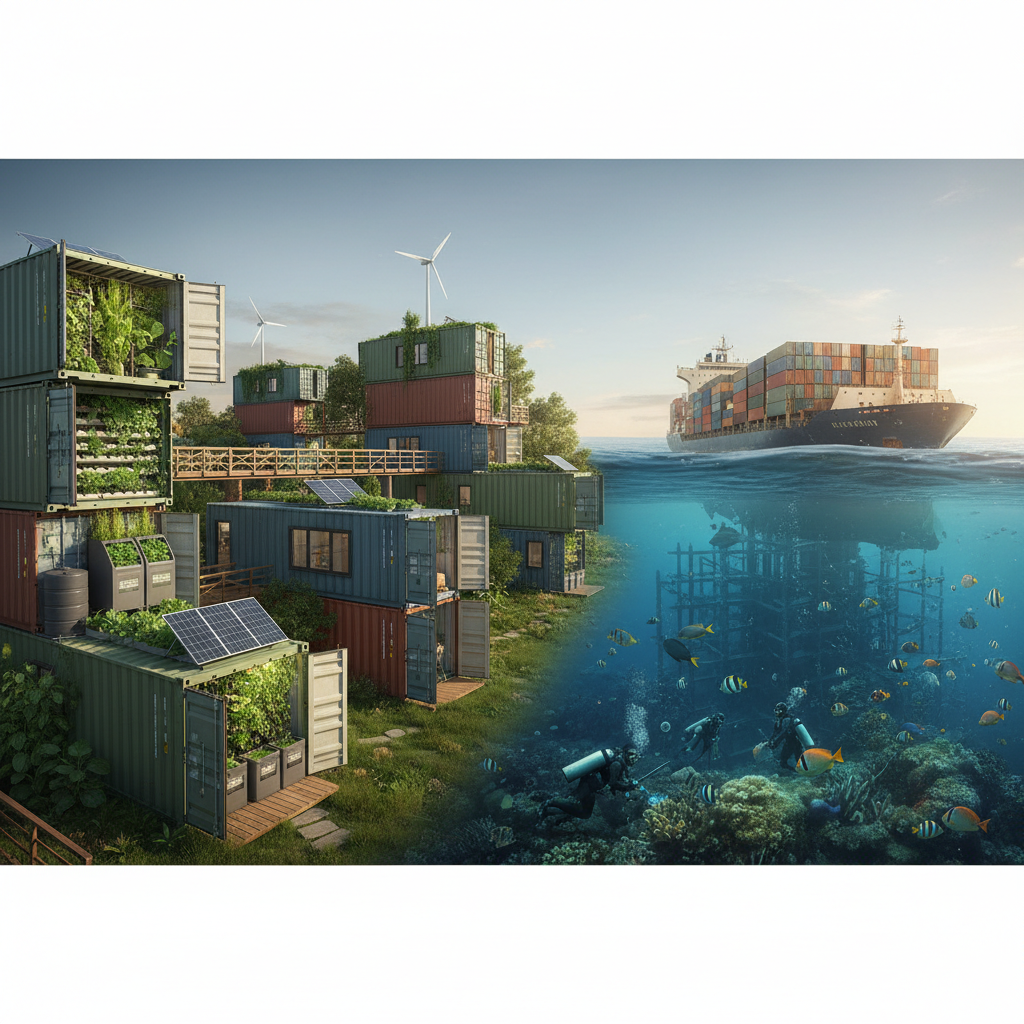 фото Экологические аспекты использования морских контейнеров