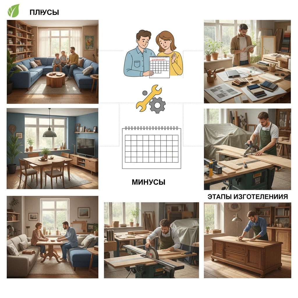 фото Мебель на заказ: плюсы, минусы, этапы изготовления
