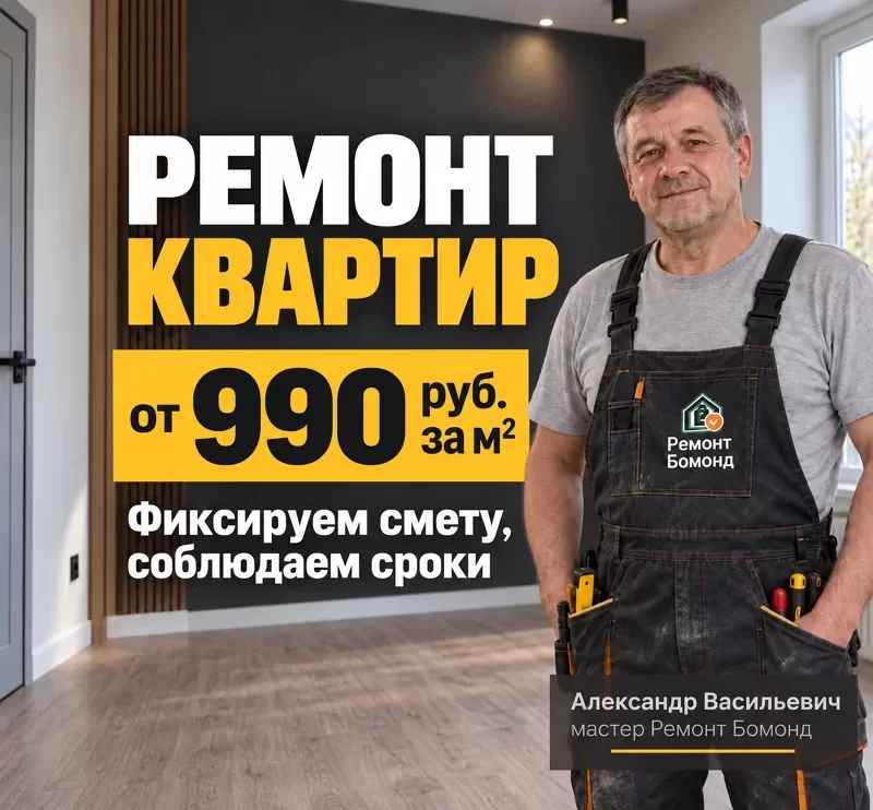 Современный ремонт квартир под ключ в России