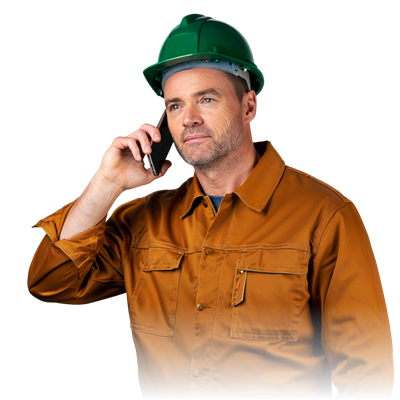 Рабочий на телефоне